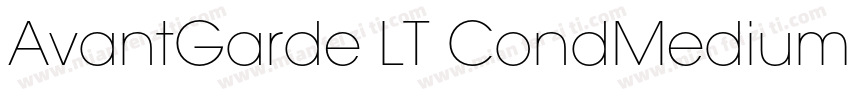 AvantGarde LT CondMedium 粗体字体转换
